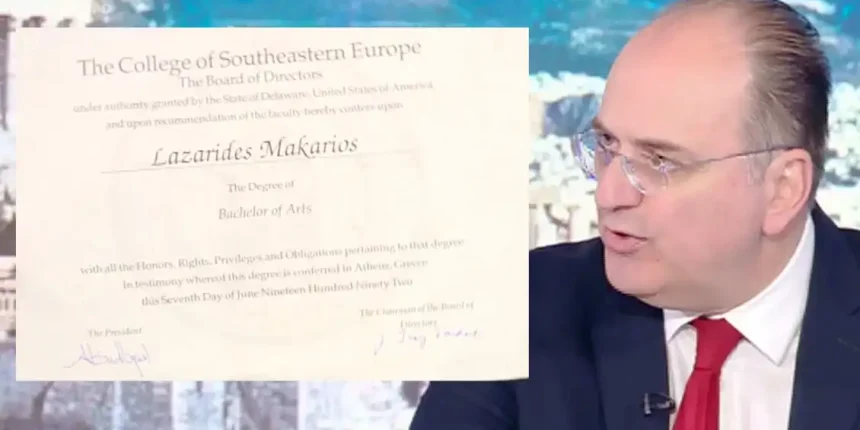 Μακάριος-Λαζαρίδης-–-Έδειξε-το-πτυχίο-του-onair:-“Αποφοίτησα-το-1992,-ήταν-ένα-πολύ-δύσκολο-πρόγραμμα-σπουδών,-ο-διορισμός-μου-το-2007-ήταν-νόμιμος”-(Εικόνα-&-βίντεο)