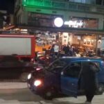 Τρίκαλα:-Φλεγόμενο-όχημα-στην-κεντρική-πλατεία