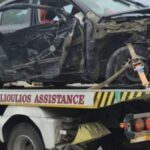Σοβαρό-τροχαίο-στη-Σκιάθο-με-δύο-τραυματίες-–-Αυτοκίνητο-«καρφώθηκε»-σε-είσοδο-ξενοδοχείου
