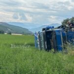 Μύκανη-Καλαμπάκας:-Σοβαρό-τροχαίο-με-φορτηγό